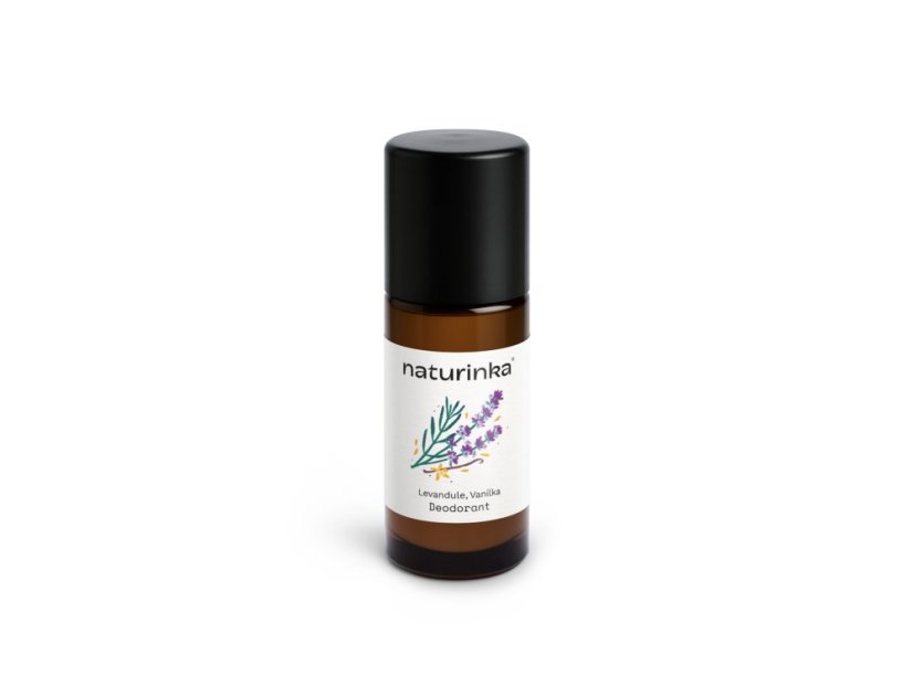 Levandule, Vanilka deodorant Naturinka - Velikost: 10 ml