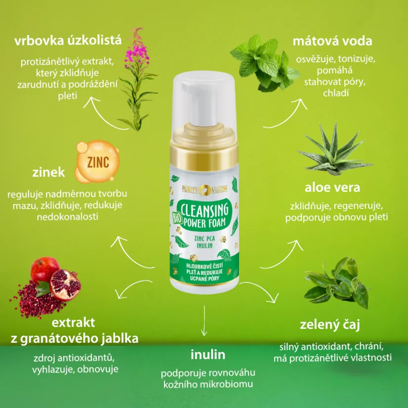 Bio Cleansing Power foam 90 ml PURITY VISION