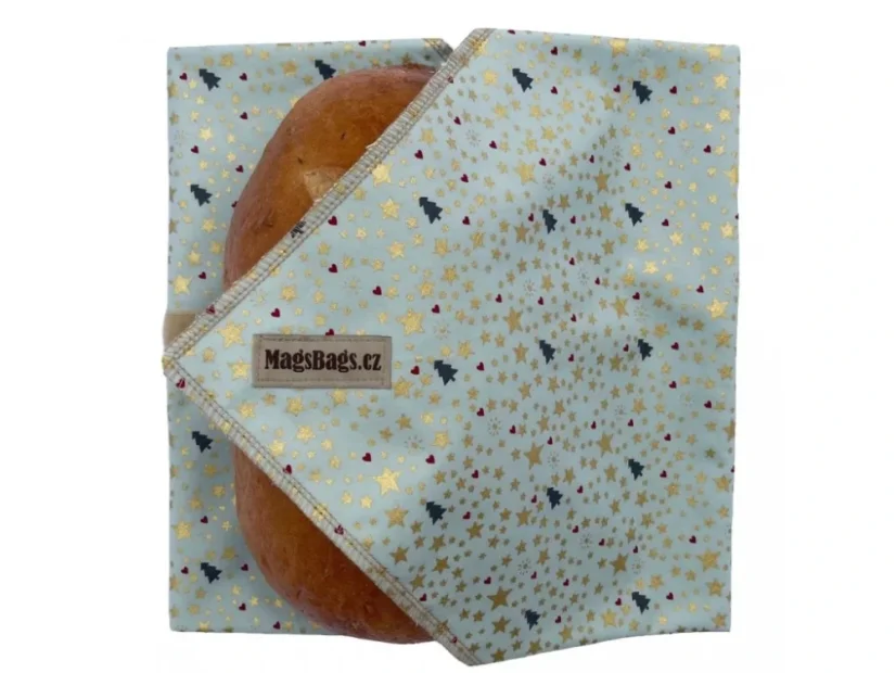 Chlebousek MagsBags - Varianta: Modré akvarelové květy
