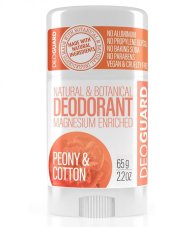 Tuhý přírodní deodorant Peony and Cotton 65 g DEOGUARD