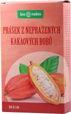 Prášek z kakaových nepražených bobů 150 g BIONEBIO