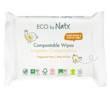 Vlhčené ubrousky bez vůně 20 ks Eco by Naty
