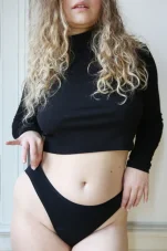 Menstruační kalhotky MODAL Černé Hi Cut light Sayu