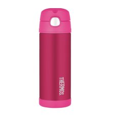 Dětská termoska s brčkem - růžová 470 ml THERMOS