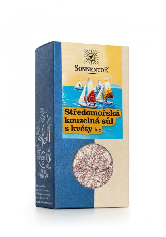 Středomořská kouzelná sůl s květy 120 g SONNENTOR