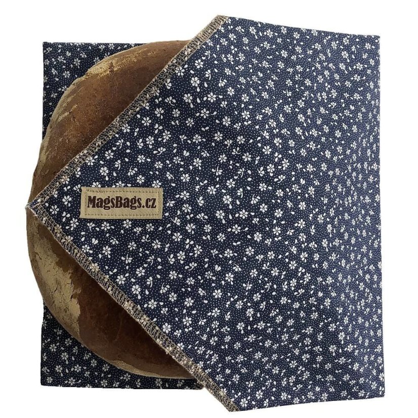 Chlebousek MagsBags - Varianta: Modré akvarelové květy