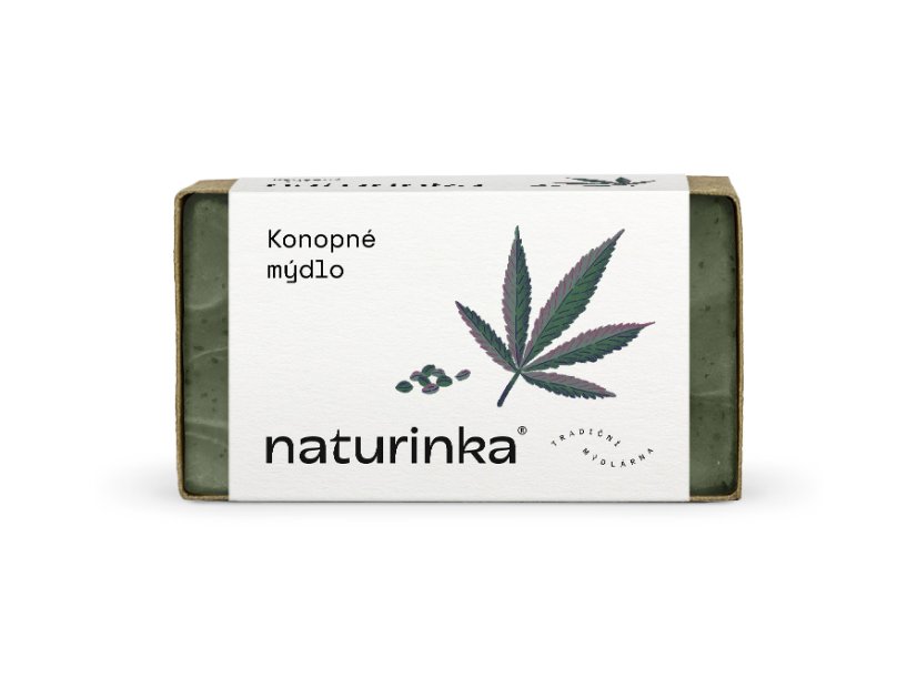 Mýdlo konopné Naturinka - Varianta: 110 g v obalu