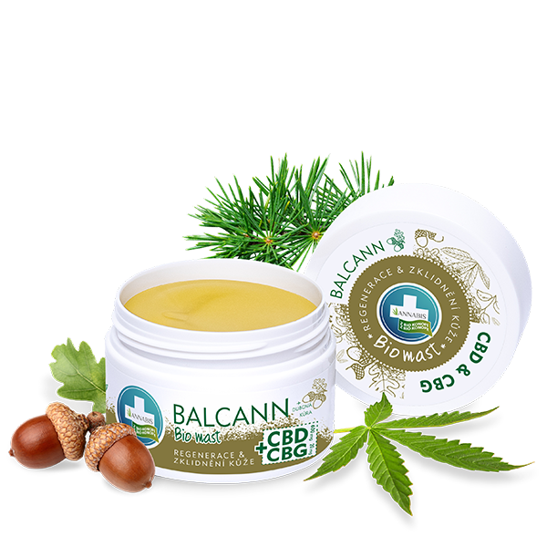 BALCANN BIO CBD + CBG konopná mast 50 ml