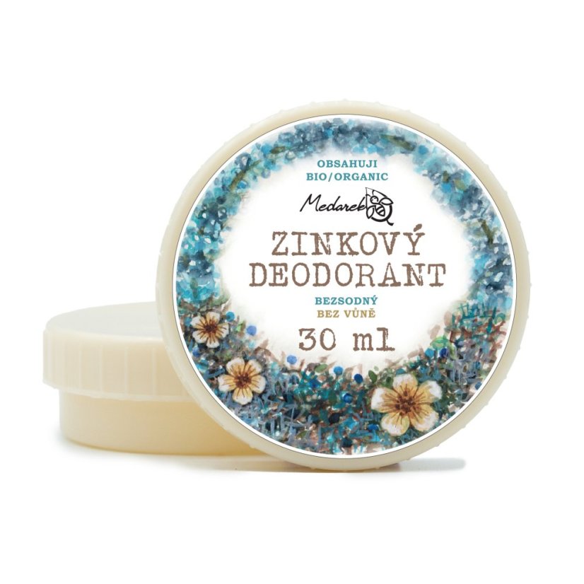 Zinkový deodorant bez vůně Medárek
