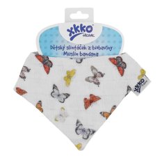 Dětský slintáček/šátek Organic Staré časy se vzorem XKKO