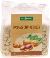 Arašídy nepražené 200 g BIONEBIO