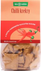 Chilli krekry s olivovým olejem 130 g BIONEBIO