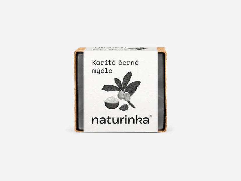 Mýdlo Karité s aktivním uhlím Naturinka