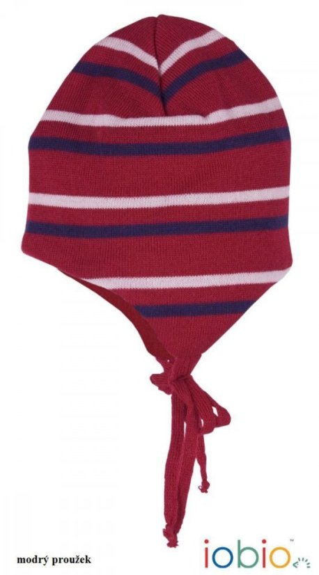 Zimní pletená čepice z MERINO vlny Iobio DOPRODEJ
