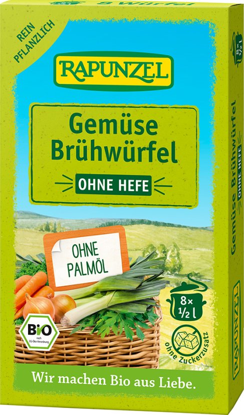 Zeleninový vývar v kostce - bez droždí 84 g RAPUNZEL