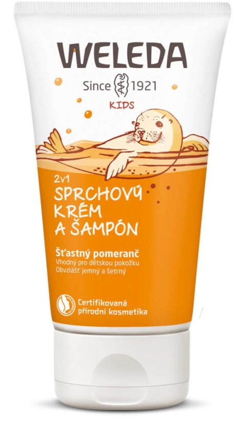 Sprchový krém a šampon Šťastný pomeranč 150 ml WELEDA