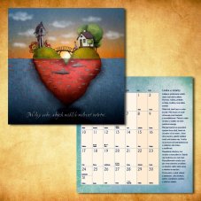 Kalendář Miluj svůj život 2026 Duhová kočka