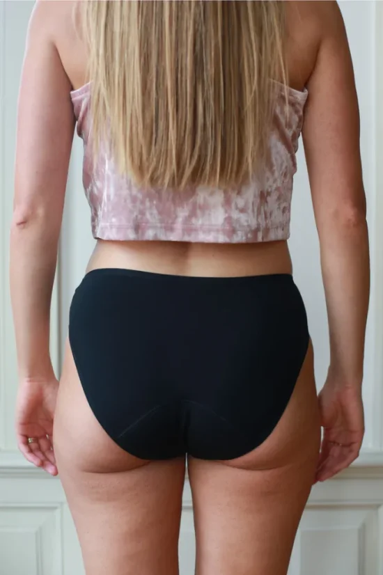 Menstruační kalhotky MODAL Klasické černé 3/5 Sayu
