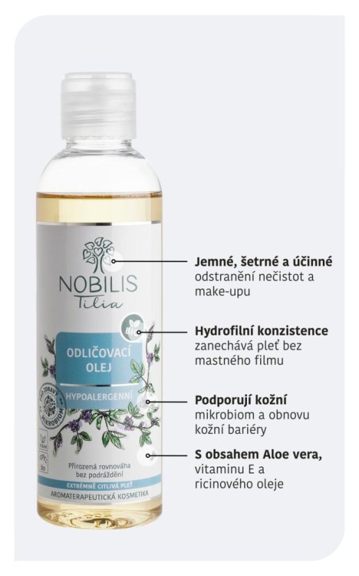 Odličovací olej Hypoalergenní 200 ml Nobilis