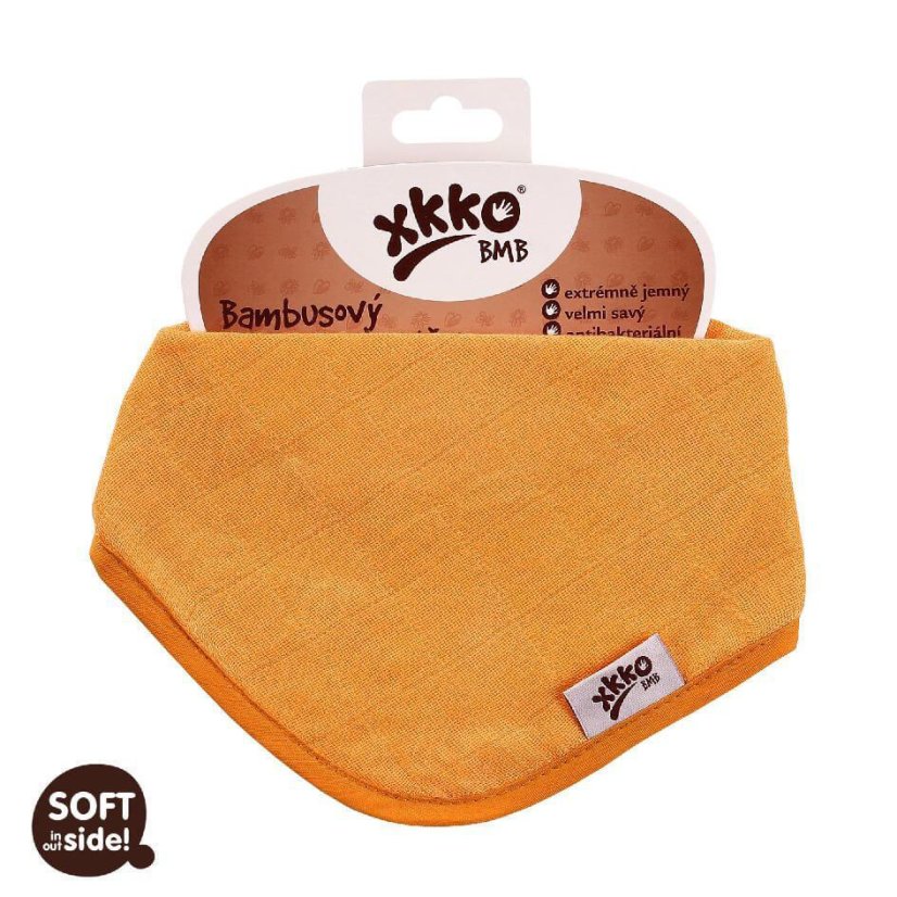 Bambusový slintáček/šátek jednobarevný XKKO - Barva: Turquoise