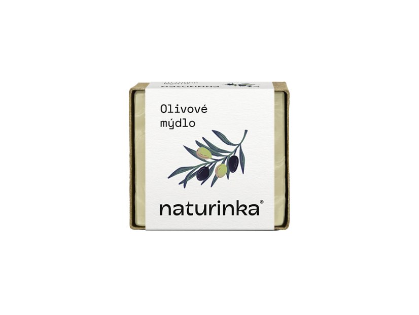 Mýdlo olivové Naturinka - Varianta: 55 g v obalu