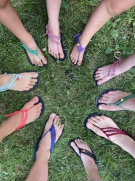 Výroba barefoot sandálků