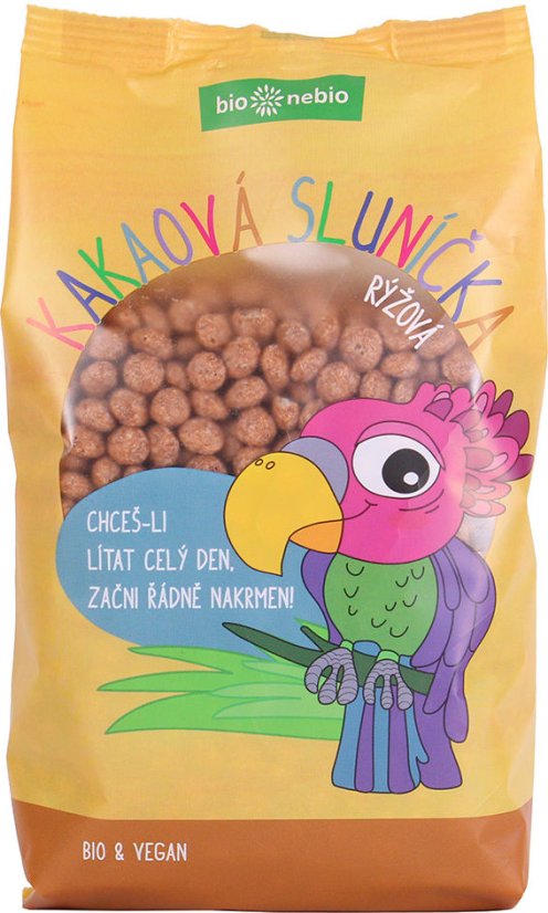 Kakaová sluníčka rýžová 200g BIONEBIO
