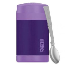Dětská termoska na jídlo se lžící černá 470 ml Thermos
