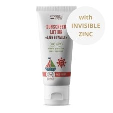 Opalovací tělové mléko Baby & Family SPF 50, tuba 100 ml Wooden Spoon