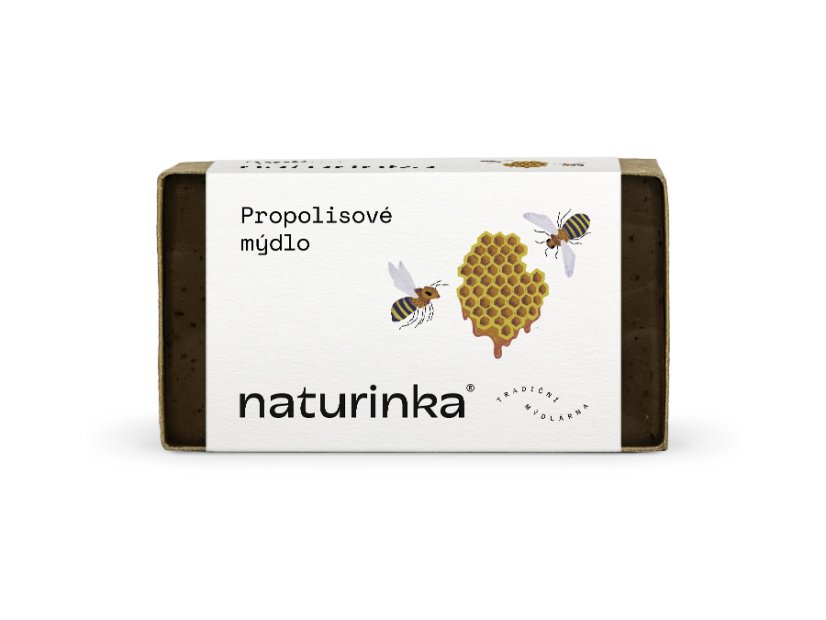 Mýdlo propolisové Naturinka - Varianta: 110 g v obalu