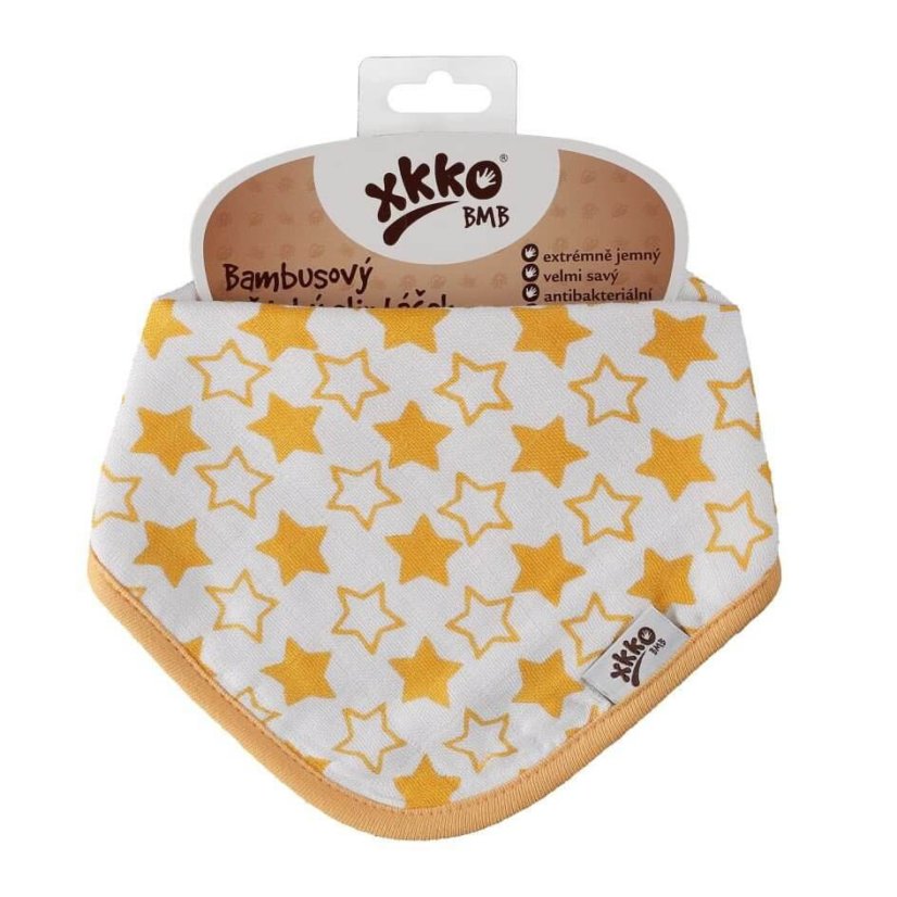 Bambusový slintáček/šátek se vzory XKKO - Barva: Watercolour Polka Dots