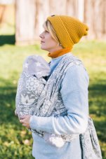 Šátek Folk - šedý 4,6 m Belenka