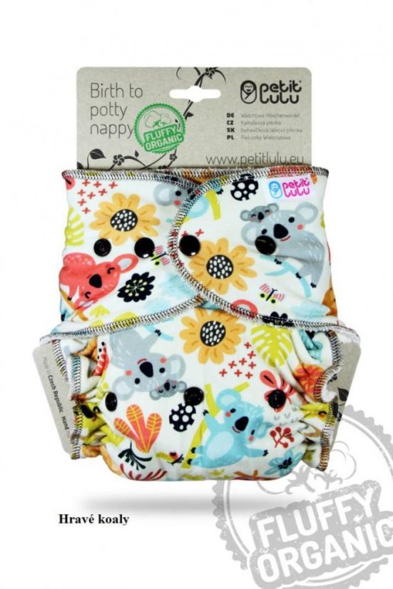 Kalhotková plena Fluffy patentky Petit Lulu - Varianta: Japonské panenky