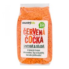Čočka červená půlená 500 g COUNTRY LIFE