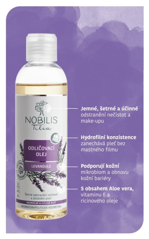 Odličovací olej Levandule 200 ml Nobilis