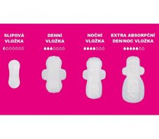 Ultra tenké vložky s křidélky 10 ks extra absorbční HereWeFlo