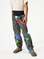 Dětské softshellové kalhoty s fleecem Basic, Khaki, Fantazie Unuo