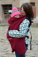 Zateplovací kapsa fleece bordó Kibi