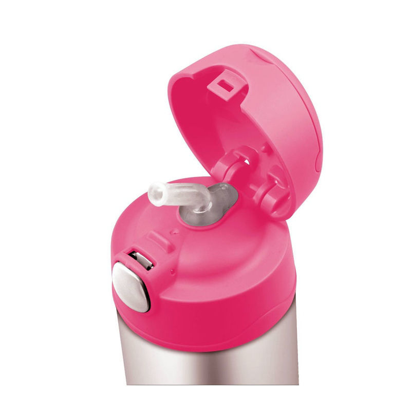 Dětská termoska s brčkem růžová 355 ml  Thermos