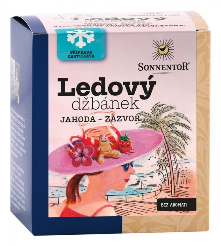 Ledový džbánek jahoda-zázvor 16 x 2,8 g SONNENTOR