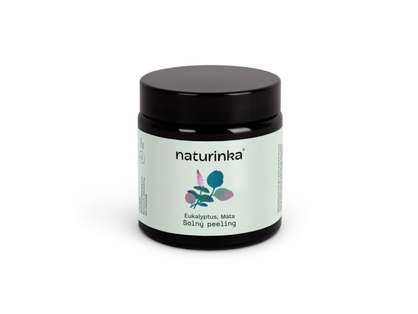 Eukalyptus, Máta solný tělový peeling 120 ml Naturinka