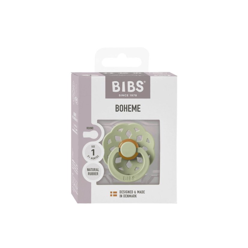 Dudlík z přírodního kaučuku BOHEME, 1 ks - velikost 1 BIBS - Barva: Blossom