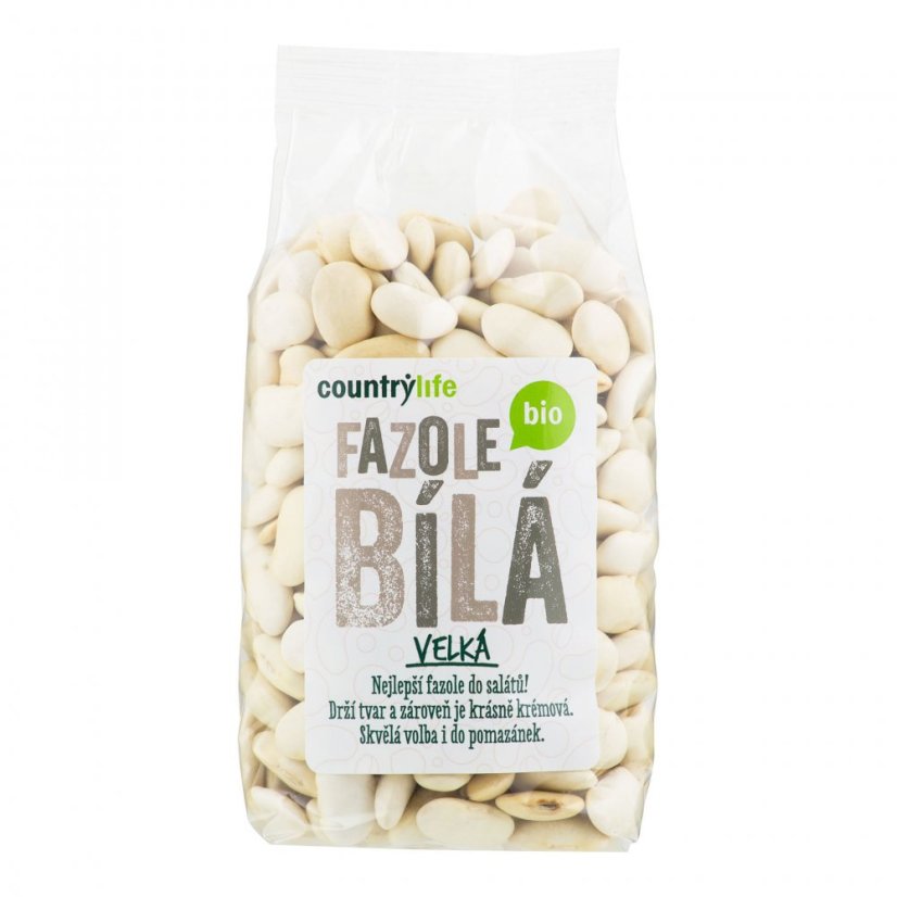 Bio Fazole bílá velká 500 g COUNTRY LIFE