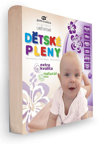Libštátské pleny extra kvality NATURAL - Velikost: 70x70 cm
