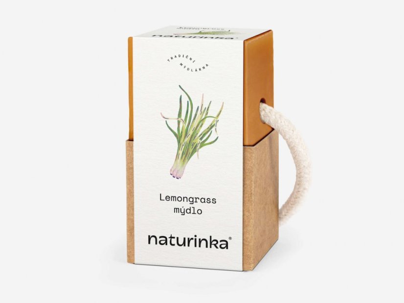 Mýdlo lemongrass Naturinka - Varianta: 55 g v obalu