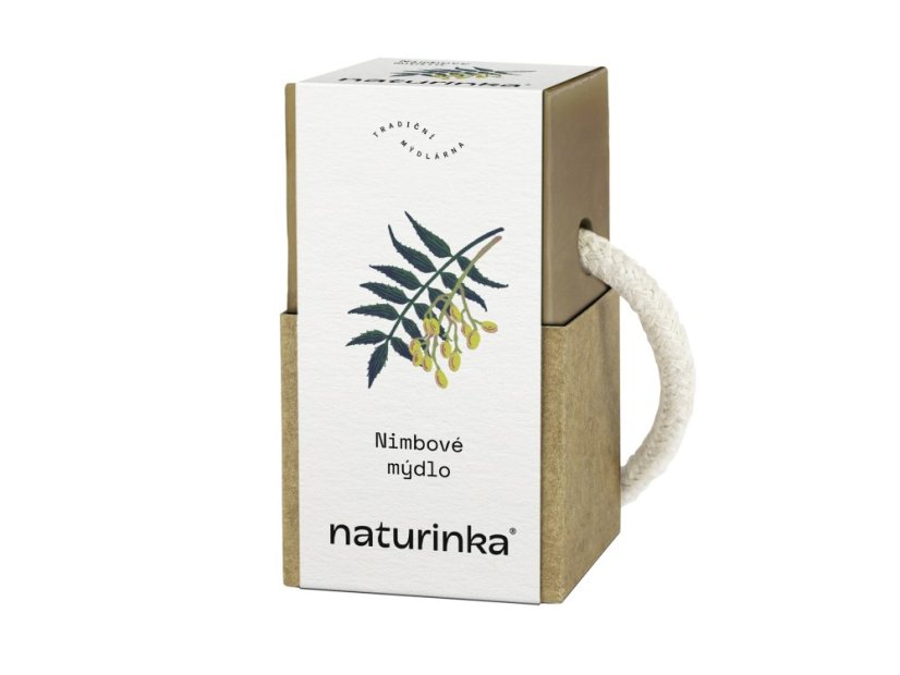 Mýdlo nimbové Naturinka - Varianta: 55 g v obalu