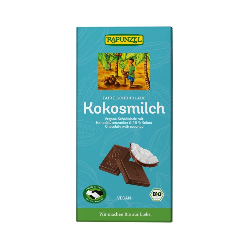 Čokoláda z kokosového mléka 80 g RAPUNZEL