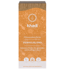 Rostlinná barva na vlasy Tmavá Blond 100 g Khadi