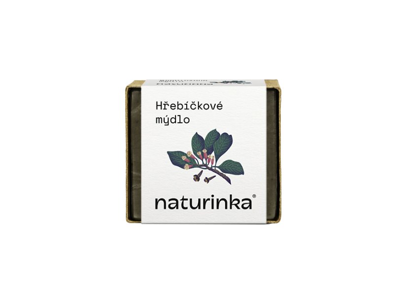 Mýdlo hřebíčkové Naturinka - Varianta: 55 g v obalu