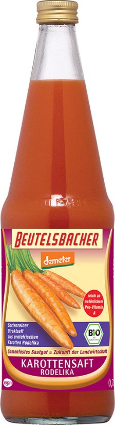 Mrkvová šťáva rodelika 100% 700 ml BEUTELSBACHER
